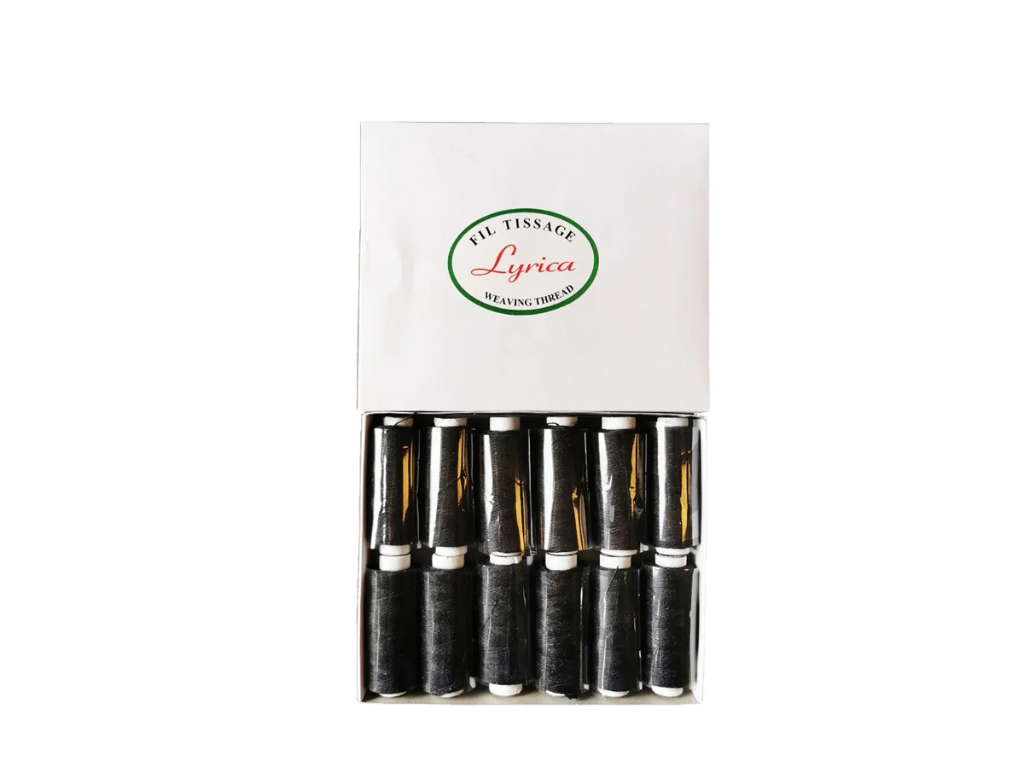 Lyrica Weaving Thread Black Small 12 rolls