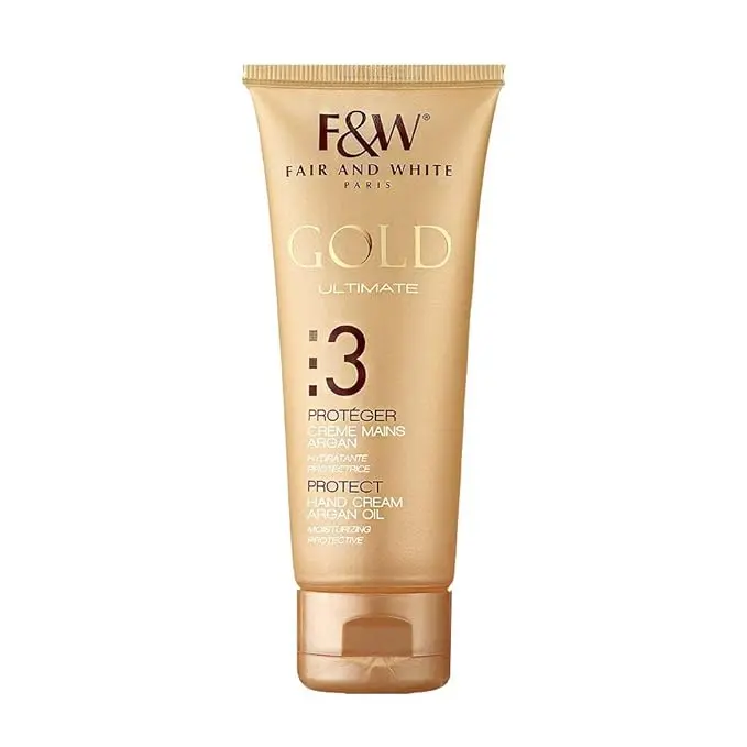 Fair & White Gold 3 Protect Hand Cream with Argan Oil 75ml