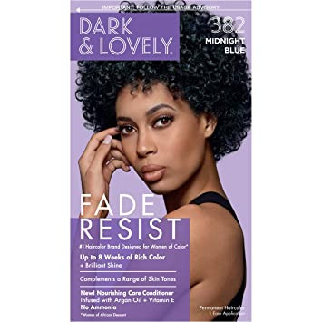 Dark & Lovely Fade Resist Hair Color-382 MIDNIGHT BLUE