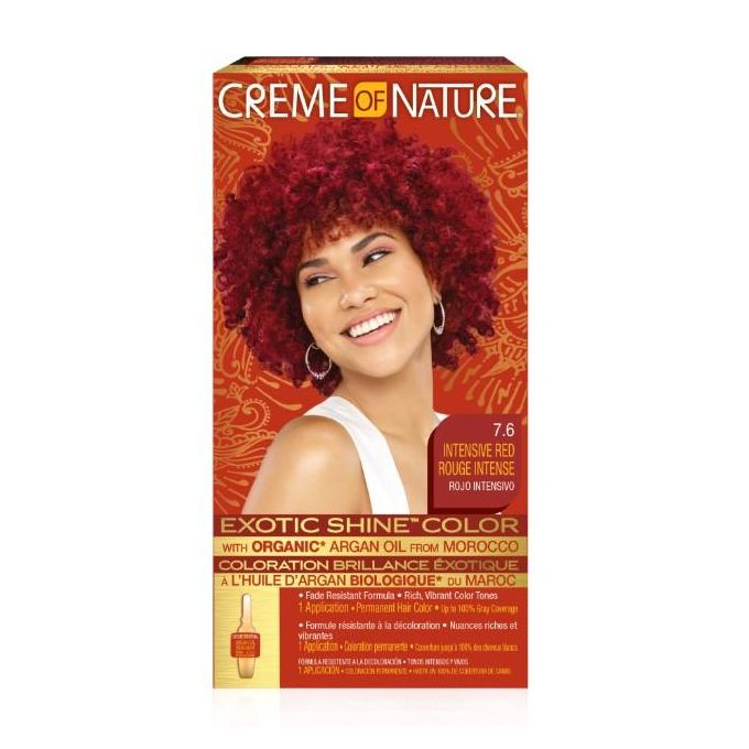 CREME OF NATURE Argan Oil Exotic Shine Color- Intensive Red 7.6
