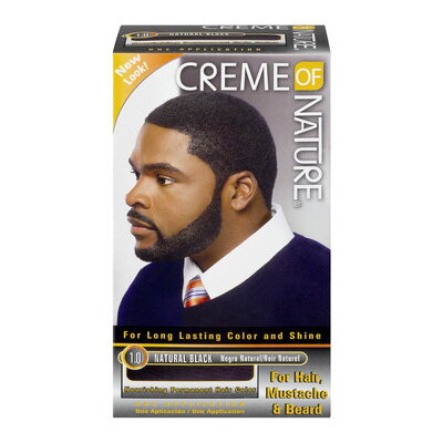 CREME OF NATURE Hair/Beard Color MEN- 1.0 Natural BLACK