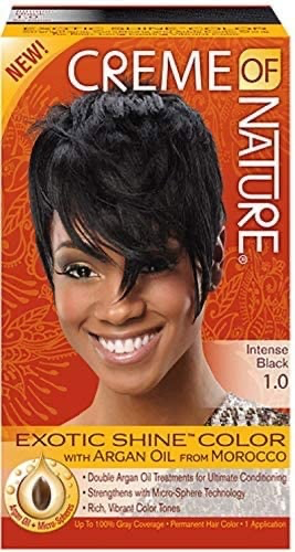 Creme of Nature Argan Oil Exotic Shine Color Intense Black 1.0