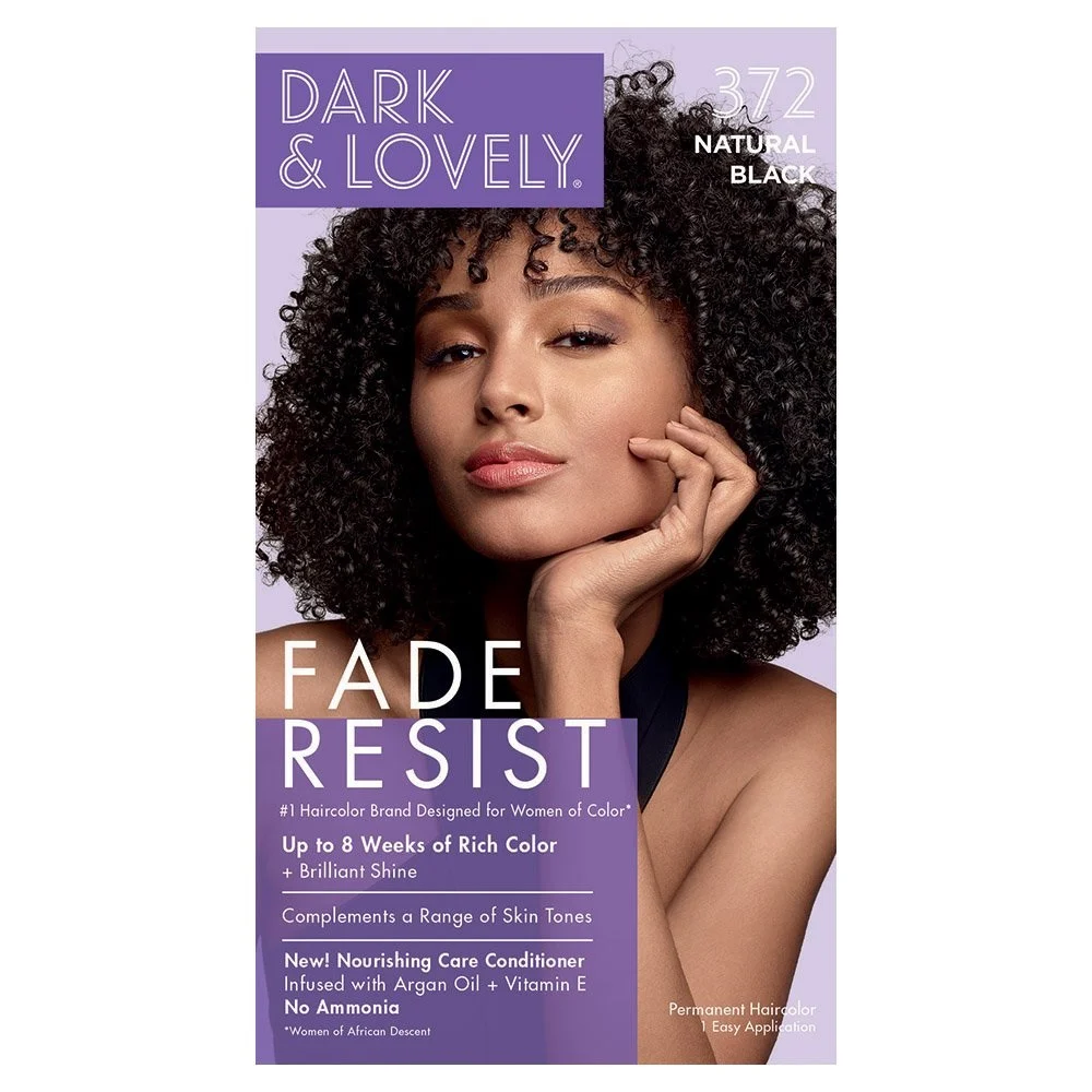 Dark & Lovely Fade Resist Hair Color- 372 (natural Black)