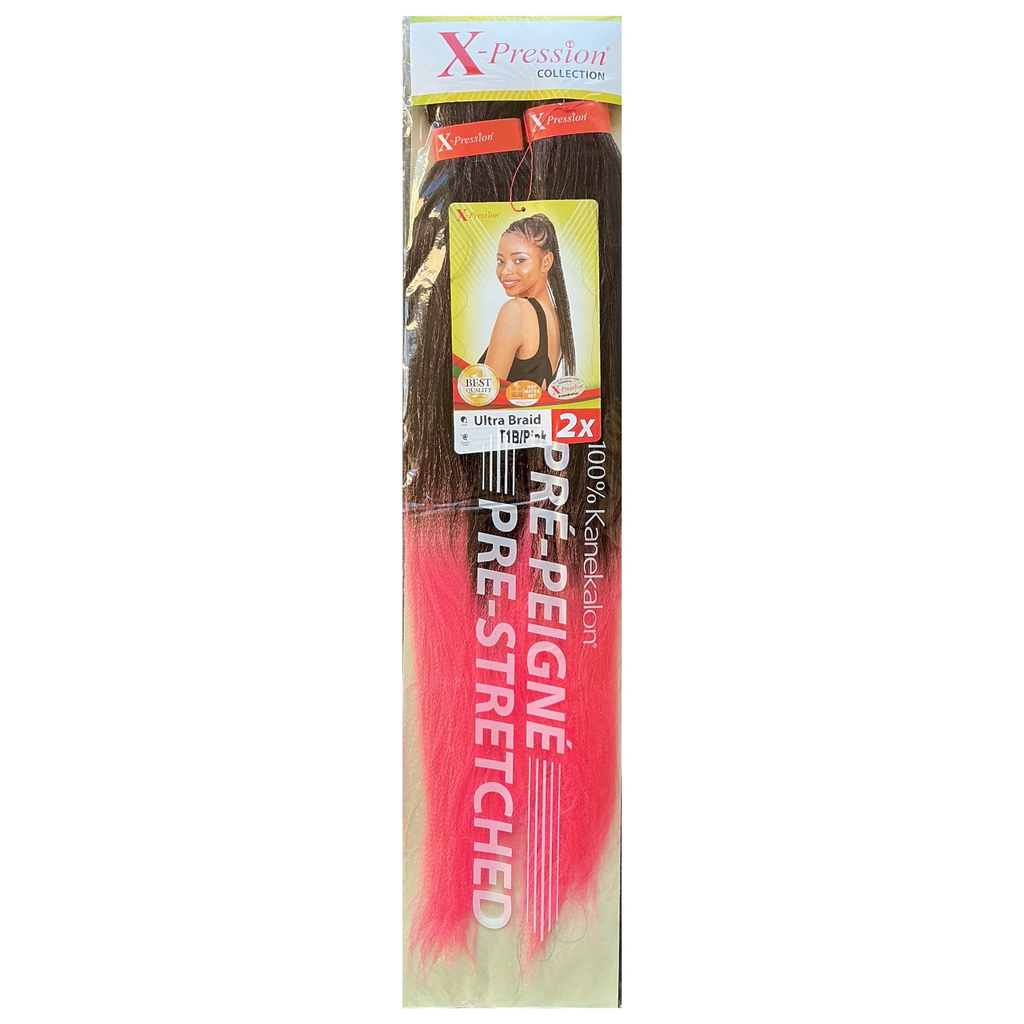 X-Pression Pre-Stretched 46" Col.T1B/Pink