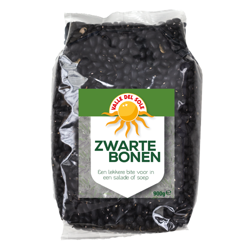 Haricot Noir Black Turtle Beans Valle del Sole- 6x 900g