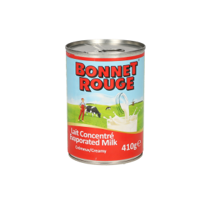 Bonnet Rouge Evaporated Milk-Unsweetened / Kondensmilch - 410g
