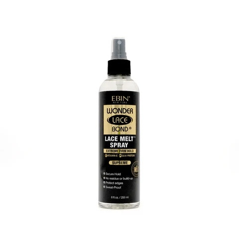 Ebin Wonder Lace Bond Melting Spray Extreme Firm Hold (black) 100ml