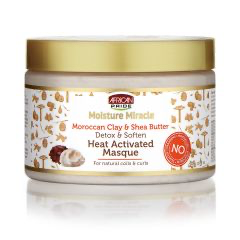 African Pride Moisture Miracle Moroccan Clay & Sheabutter Heat Activated Masque - 12oz