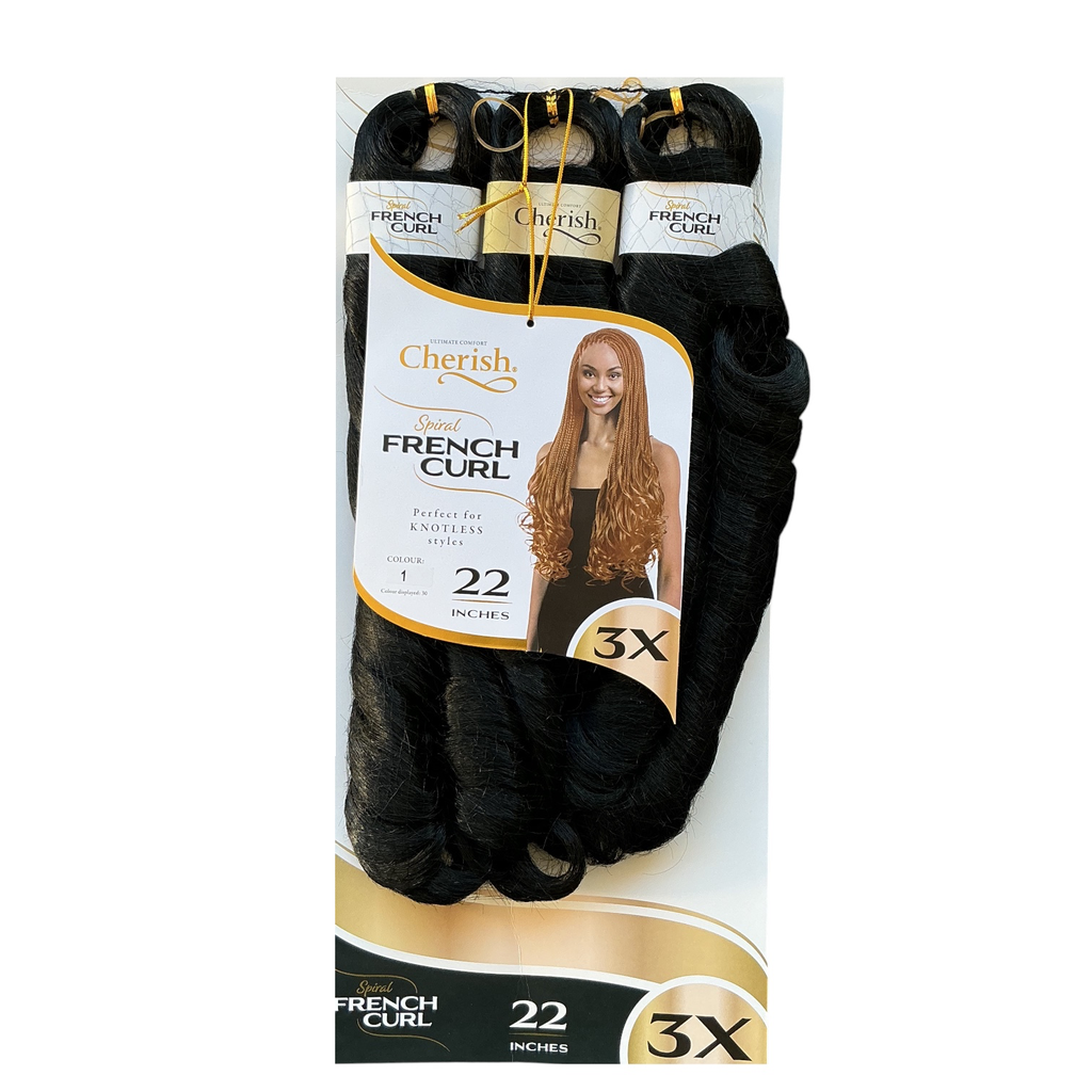 Cherish Bulk Spiral French Curl 22" Col.1