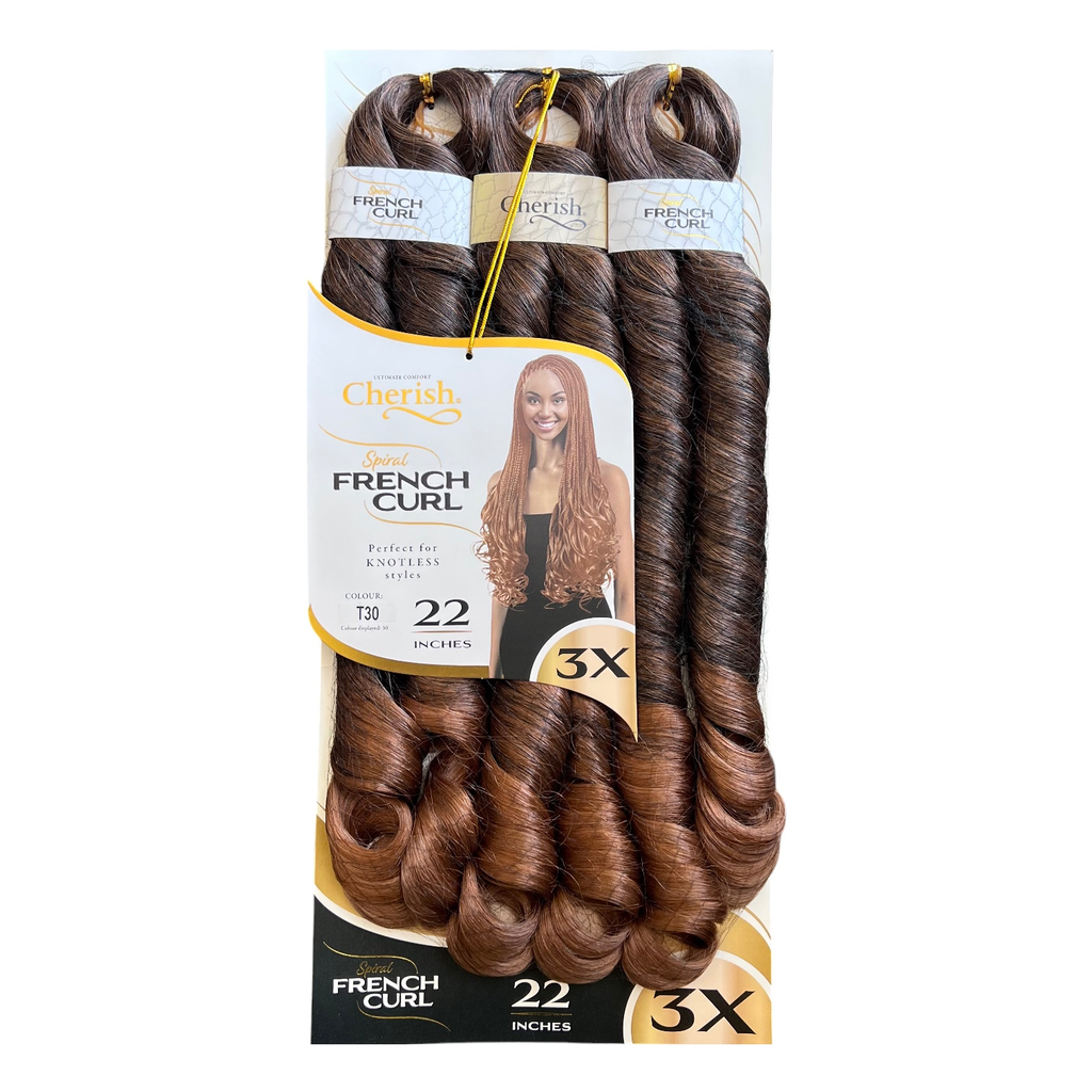 Cherish Bulk Spiral French Curl 22" Col.T30