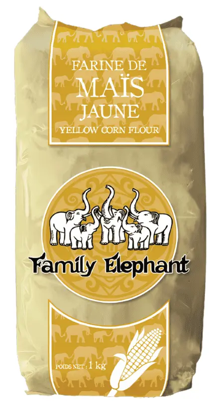 Family Elephant Yellow Corn Flour 12x1kg