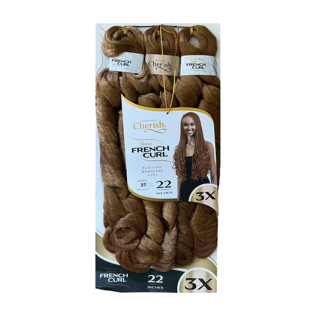 Cherish Bulk Spiral French Curl 22" Col.27