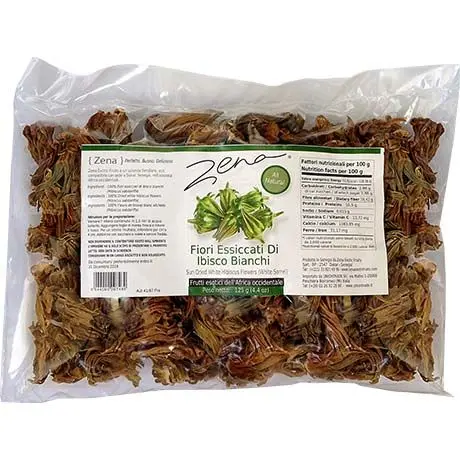 Zena Hibiscus Flowers Sun-Dried White