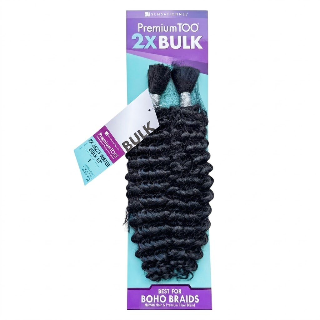 Premium Too - 2x Jazzy Water Curl Bulk 18" Col.1