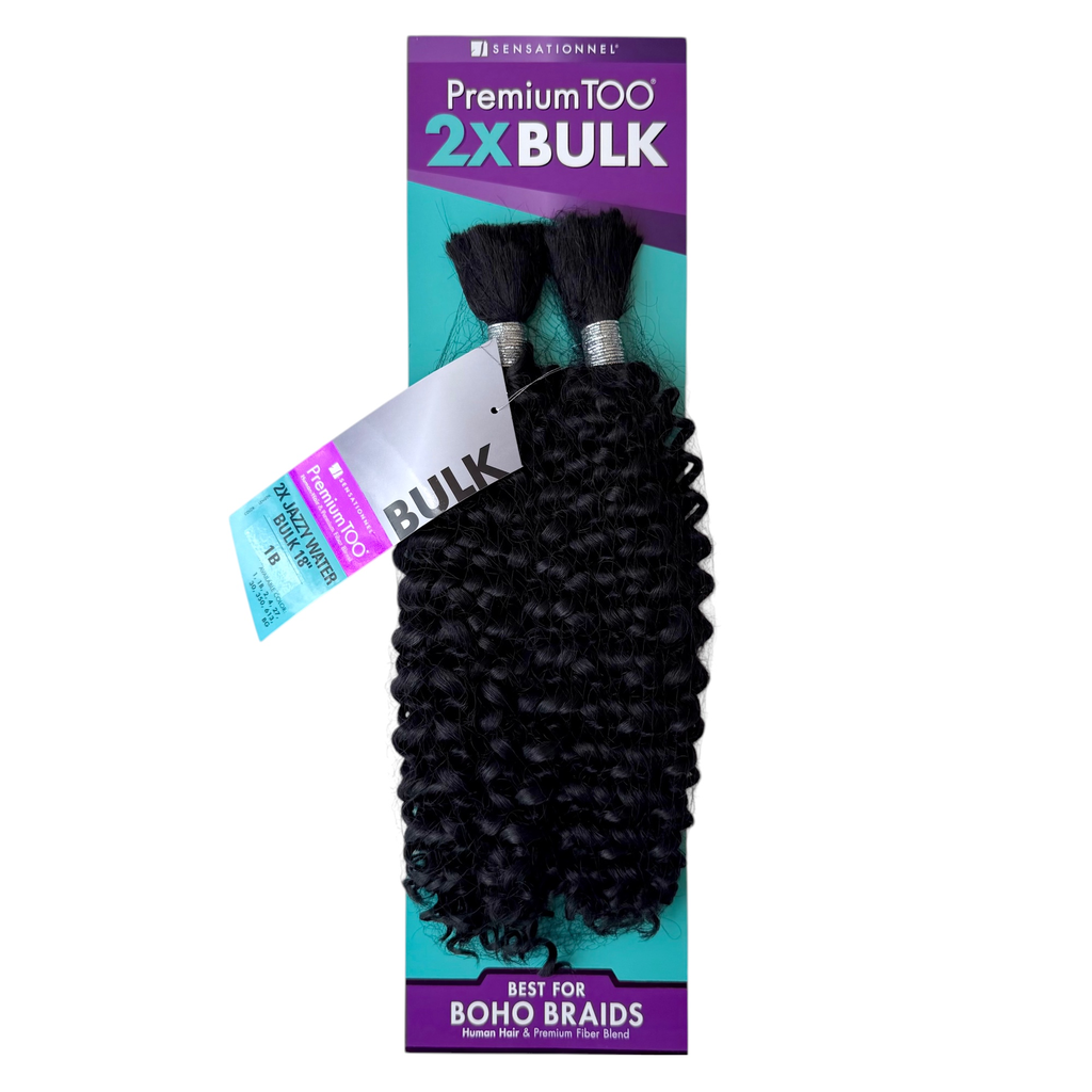 Premium Too - 2x Jazzy Water Curl Bulk 18" Col.1B