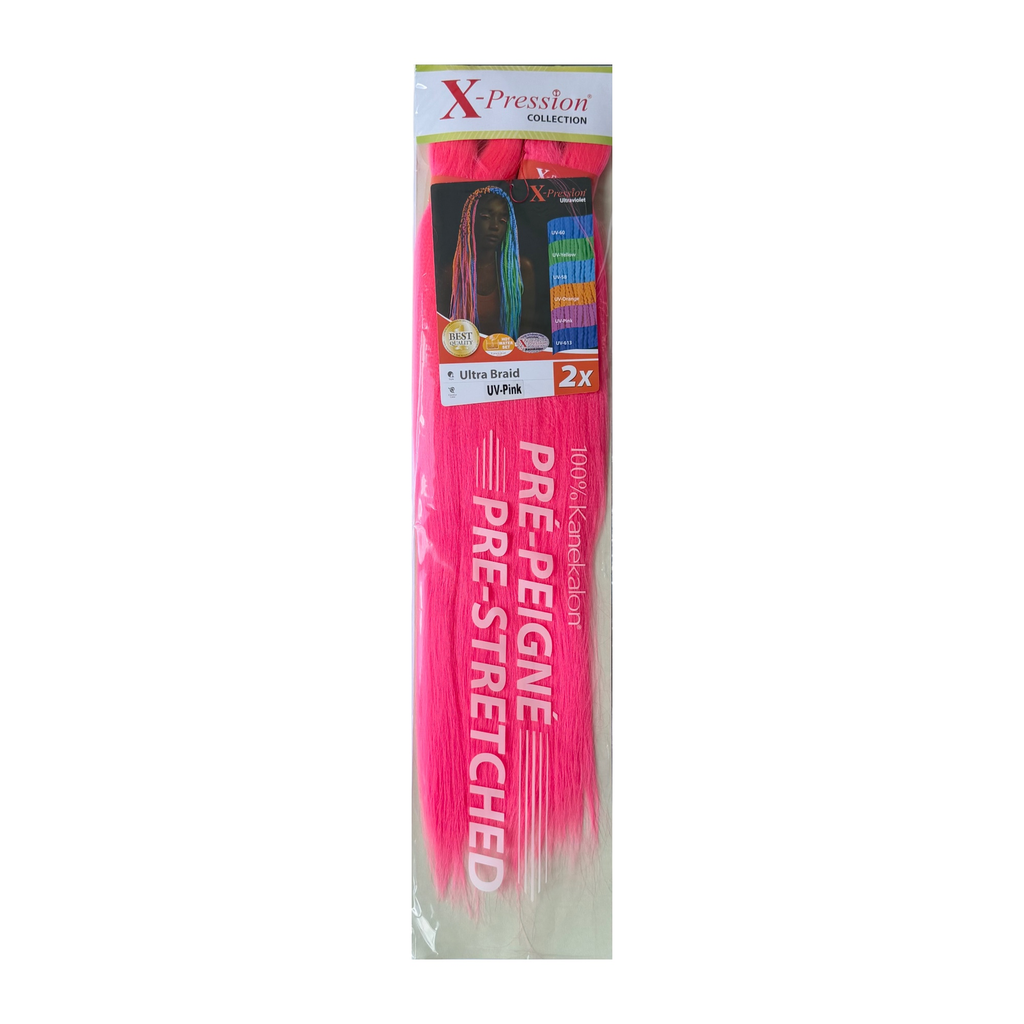 X-Pression Pre-Stretched 46" Col.UV-PINK