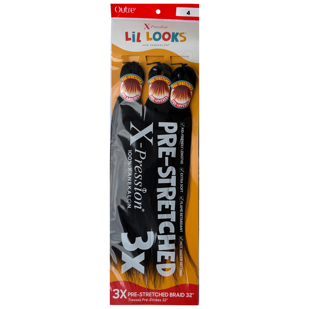 X-Pression Lil Looks - 3X Pre-Stretched 32" Col.4