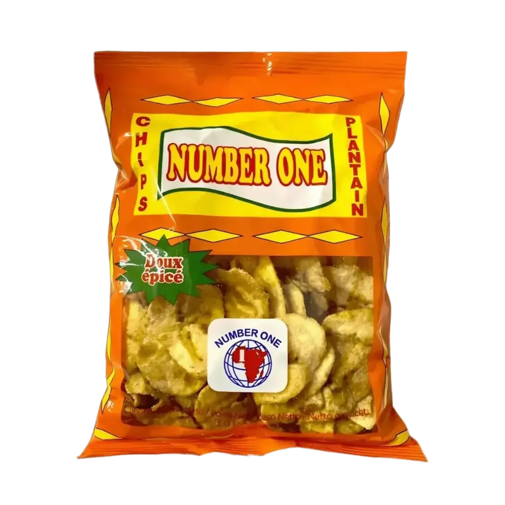 Chips de plantain épicées Number One 20x85g