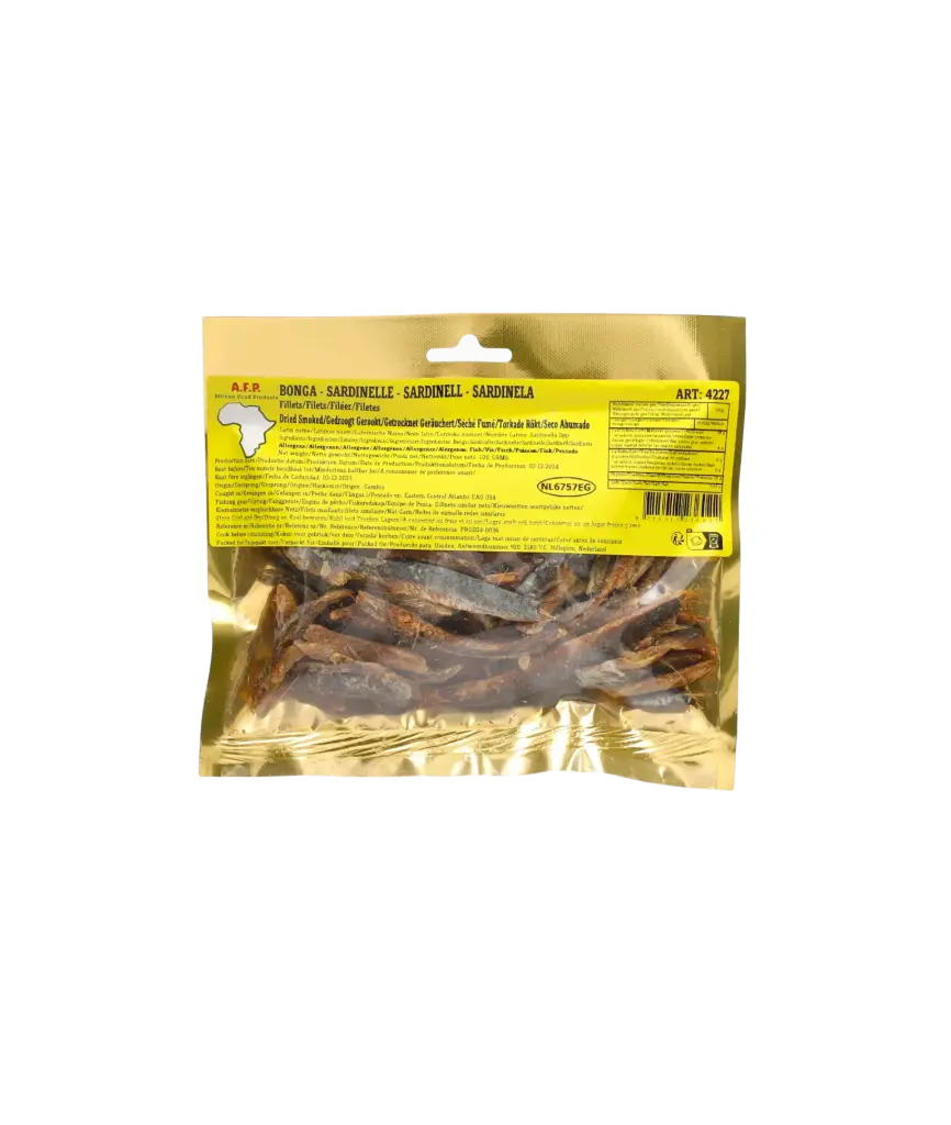 A.F.P. Dried Smoked Bonga Fillets 12x100g
