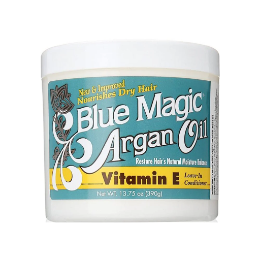 [BLU1142] BLUE MAGIC Argan Oil w/Vitamin E Leave-In Conditioner (green) - 390g