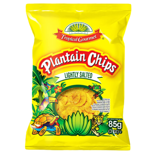 [PLA1912] Plantain Chips Lightly Salty Salé Tropical Gourmet- 20x85g