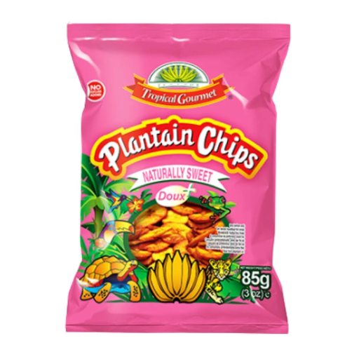[PLA1913] Plantain Chips Naturally Sweet Doux Tropical Gourmet - 20x85g