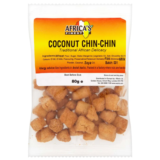 [CHI1255] Chin Chin Snack Coconut Africa's Finest Box 12x80g