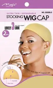 [MAG2492] Magic Stocking Wig Cap Blond 2pcs.