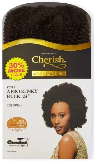 [CHE2497] Cherish Bulk Afro Kinky Bulk 24" 4