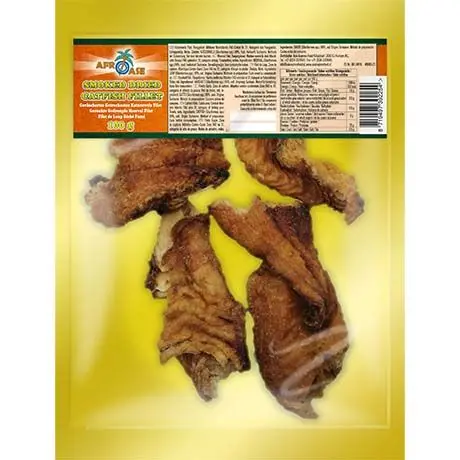 [CAT2515] AFROASE Catfish Fillet Smoked & Dried 10x100G