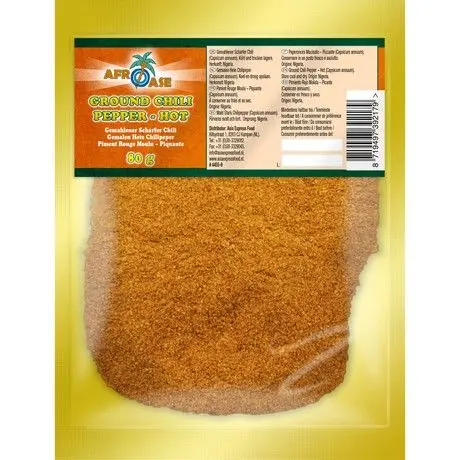 [AFR2642] AFROASE Chili Pepper Ground Hot 10x80g