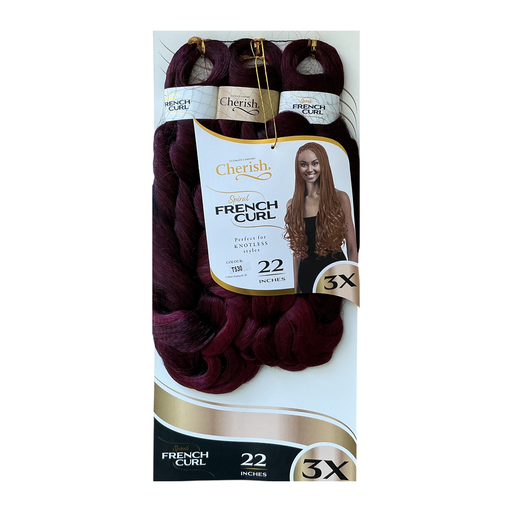 [CHE2649] Cherish Bulk Spiral French Curl 22" Col.T530