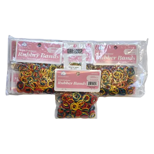 [DRE2730] Dream World Elastic Rubber Bands Assorted Colours 12x300