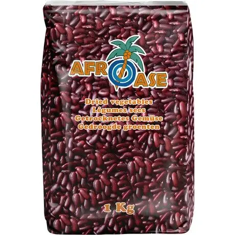 [AFR2734] AFROASE  Kidney Beans Dark Red 1kg