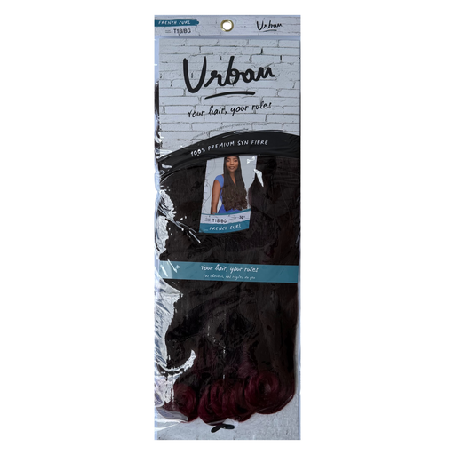 [URB2755] Urban Braid - French Curl 30" Col.T1B/BURG