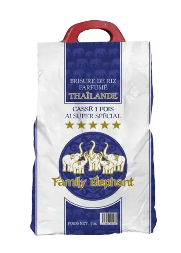 [FAM2801] Family Elephant Broken Rice (Broken Once) Thailand 4x5kg
